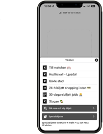 Bild visar favoritbiljett